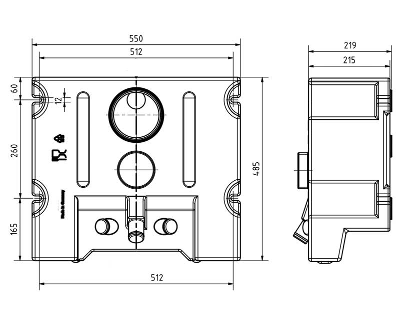 Universal-Wassertank - 45 l