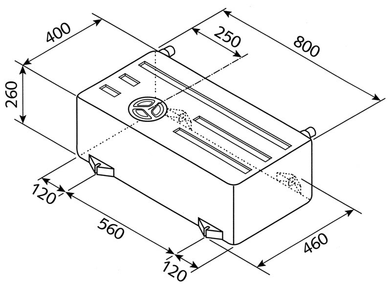 Frisch- und Abwassertank - 75 l - EV 1501