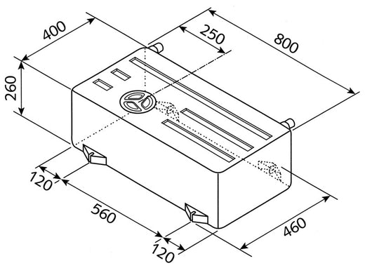Frisch- und Abwassertank - 75 l - EV 1501