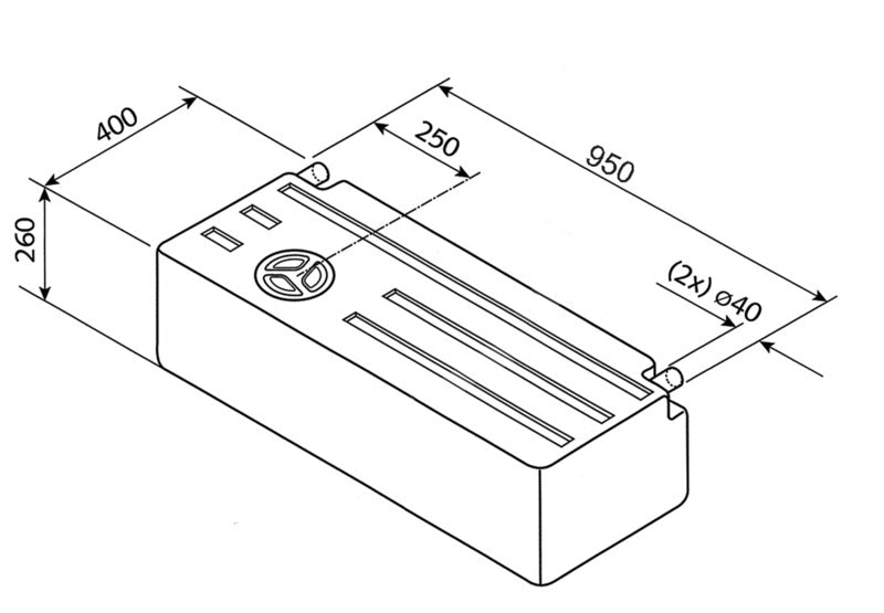 Universal Wassertank EV1802 - 89 l