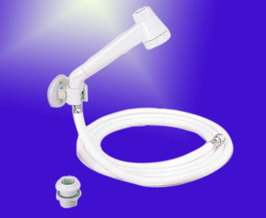 Comet Duschset Modern weiß mit Schlauch 2m, lose
