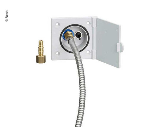 Reich Wassersteckdose schlagfest mit Brausearmatur fiat bianco