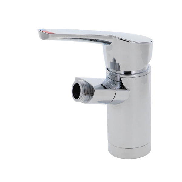 Aut.-Dusch-Einhebelmischer, COMO KOMPAKT chrom, Höhe 14 cm, Duschanschluss 1/2", NFL 350 mm 8/10 mm, Befestigungsset