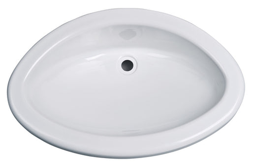 Comet Einlege Waschbecken Oval Maxi, Material Polystrol weiß glänzend