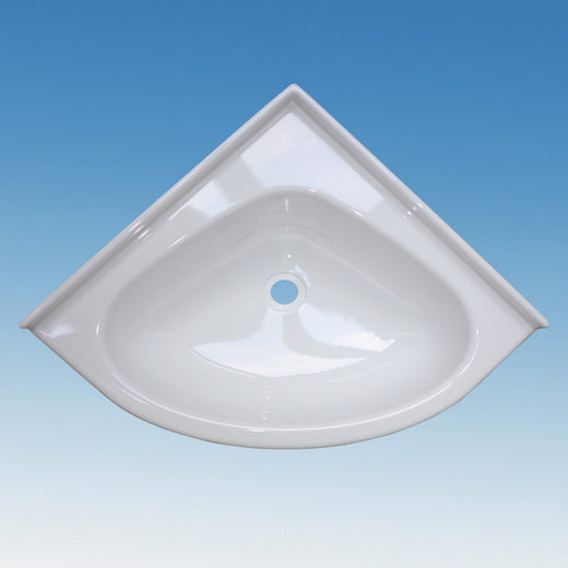 Comet Mini-Eckwaschbecken 345x345mm weiß