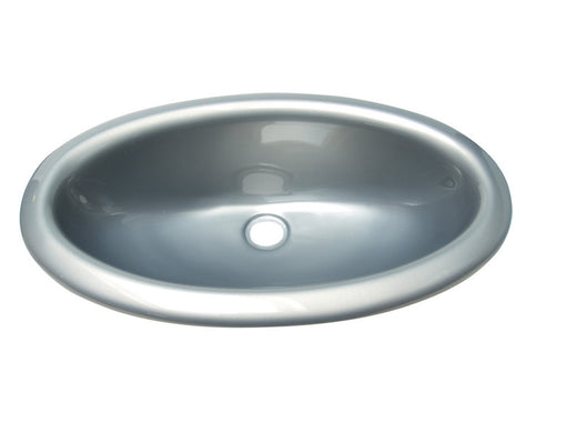 CKW Einlege-Waschbecken - Oval Material Kunststoff silber hochglänzend