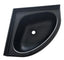 Eckwaschbecken Mini Oval - Schwarz