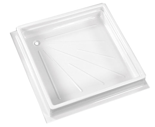 Duschwanne 600 x 600 x 102 mm - Nicht kürzbar - Aus ABS gefertigt - Weiß