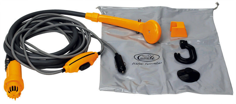 <p>Mobile Dusche mit 12 V Pumpe und Schalter</p>