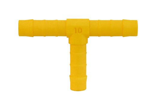 T-Verbinder für 10 mm Schlauch - Weißgelb - 2er Set