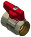2 Wege Aluminium-Kugelhahn, 1/2" Gewinde, mit kurzem Griff