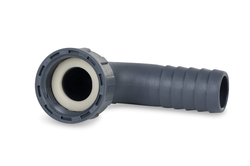 Flanschanschluss 19mm 90° gewinkelt, für 65140,6Bar,Ãberwurfmutter