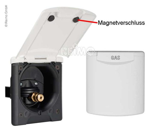 ABL Stadtwasseranschluss Magnet hellgrau