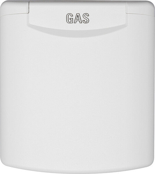 Gassteckdose 130 x 145 mm mit Magnetverschluss - Weiß