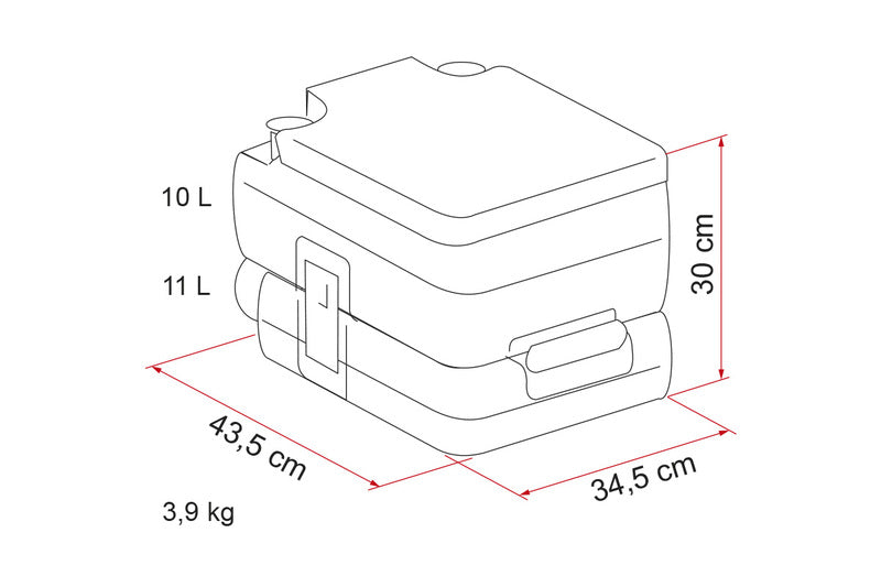 Campingtoilette Bi-Pot 30 - Small