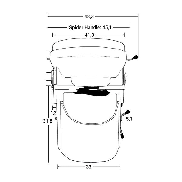 Nature's Head Camping Trenntoilette mit Spider Handle