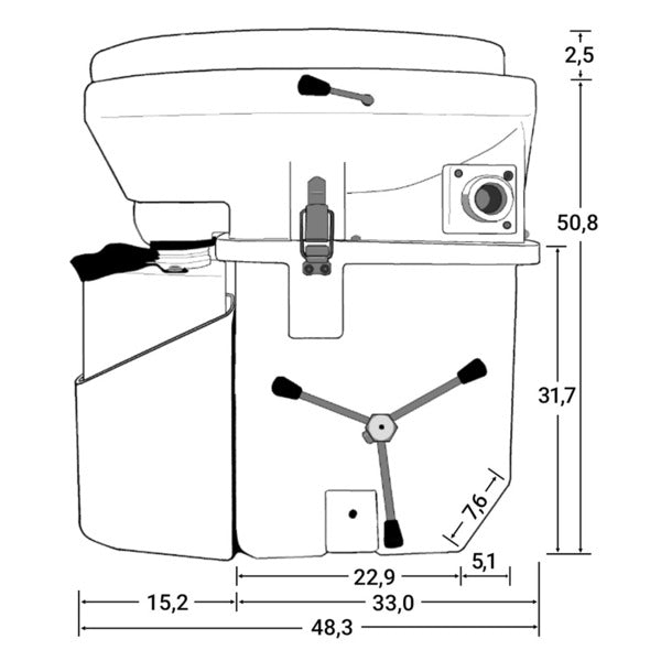 Nature's Head Camping Trenntoilette mit Spider Handle