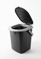 Camping Toilette, 31x31x37cm, belastbar bis 120 kg, Plastik grau+weiÃ