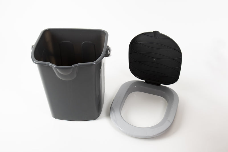Mobile Eimertoilette - Mit Deckel