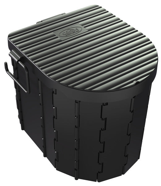 Klapptoilette Mini,schwarz, inkl. Tragetasche+Beutel 35x7,6x29,5cm