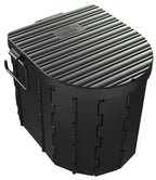 Klapptoilette Mini,schwarz, inkl. Tragetasche+Beutel 35x7,6x29,5cm