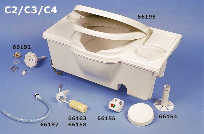Wasserpumpe als Ersatzteil für Cassetten-Toiletten
