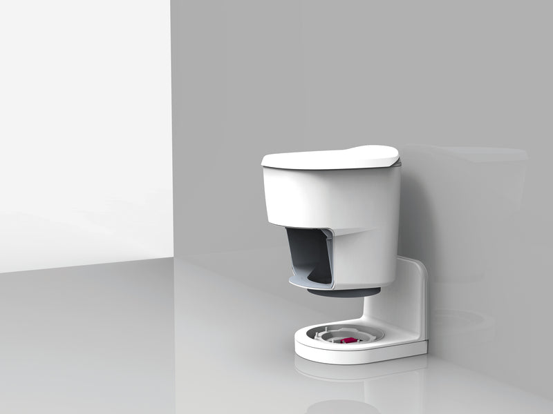 Clesana C1 Toilette mit L-Adapter, SitzhÃ¶he 478mm, Beutelsystem, 12V
