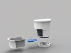 Clesana C1 Toilette mit Rund-Sockel, Sitzhöhe 478mm, Beutelsystem,12V