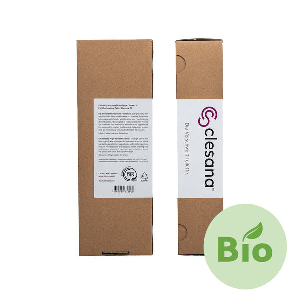 BIOBeutel/Folien Clesana Toilette, 1xFolie=36Toi.gänge, opt.Art. 66402