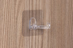 Magischer V-Haken 4er-Set, transp., bis max. 2,5kg, 4,7x4,7cm