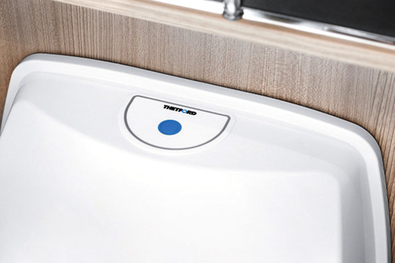 Cassettentoilette C223-CS - Spülung elektrisch - Weiß - 18 l