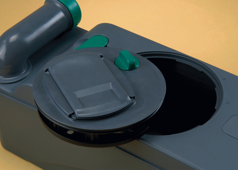 Elektrische Cassettentoilette C402-X - Weiß - Links