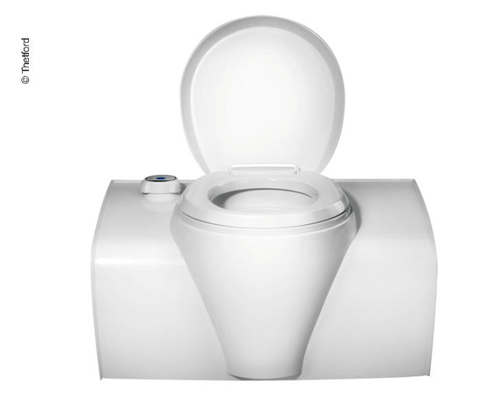 Thetford Banktoilette C502-X elektrisch, weiß, Bedienöffnung rechts
