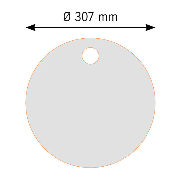 Schneidebrett/Spülbeckeneinsatz Durchm.307 x 10mm, weiÃ