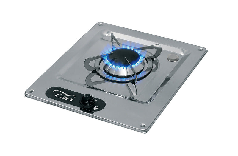 Kocher 1-flammig Edelstahl L32 x B28,5 x H4+9cm