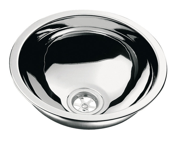 CAN Edelstahl-Einbauspüle - Rund - 26 cm Durchmesser