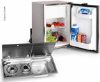 Campingbus-Ausbauset 50 KD - Kocher-Spülen-Kombination & Einbaukühlschrank