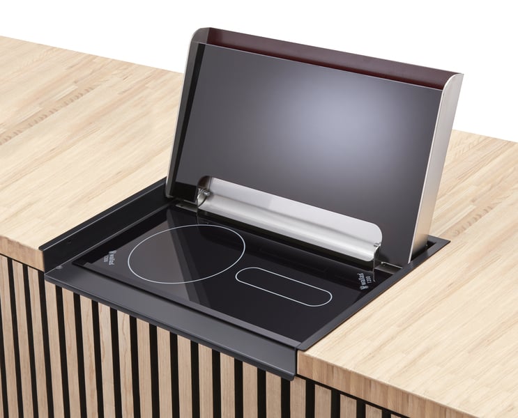 Wallas 1200FF Keramik-Kochfeld 2-fach plus Heizung 12V 1000-2200W