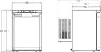 Carbest Kompressor-Einbaukühlschrank LR40L mit versetzbarer Kompressoreinheit - 35,8 l
