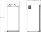 CARBEST Kompressor-Einbaukühlschrank LR90L - 91,4L