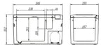 Kompakte Kühlbox im modernen Design