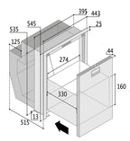 Vitrifrigo Edelstahl-Kühlschublade DW51i OCX2 51L 12/24V