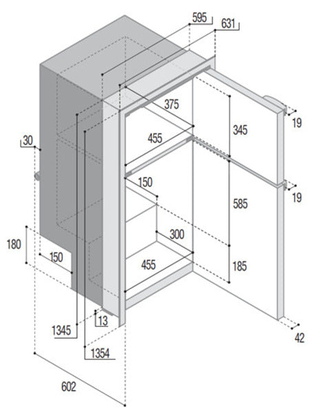Vitrifrigo Kompressorkühlschrank DP2600iX OCX2 230L 12/24V Edelstahl