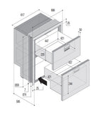 Vitrifrigo Doppelschubladen-Kühlschrank DRW180A 12/24V All-in-One