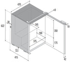 Vitrifrigo Kompressorkühlschrank C60i ohne Gefrierfach grau
