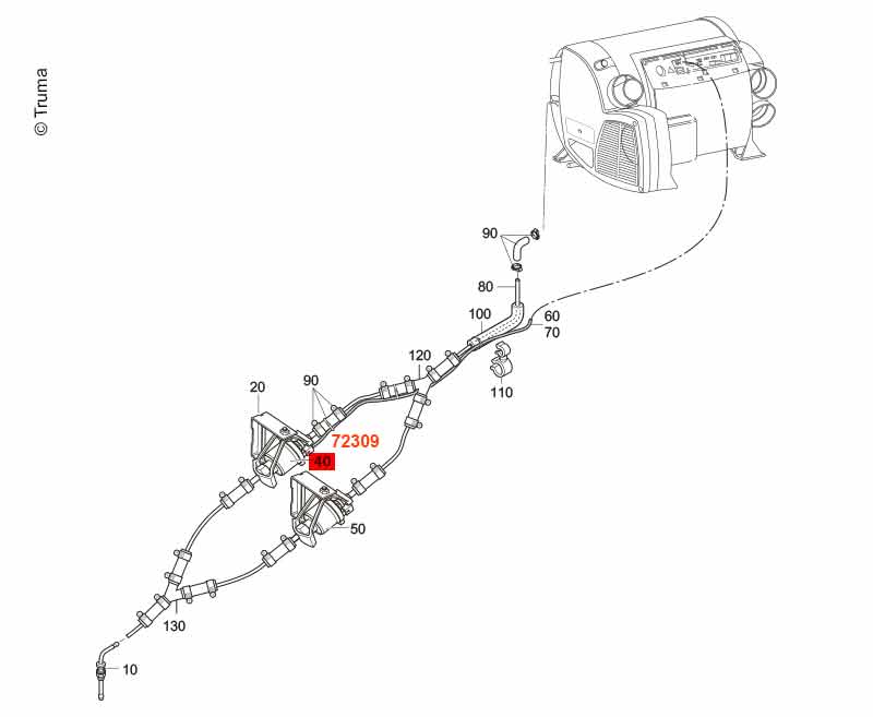 Dosierpumpe 12V kpl. Combi D4/D6
