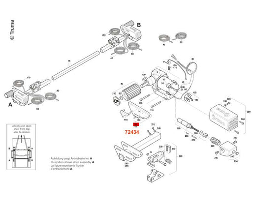 Abdeckplatte Motor "A" SER