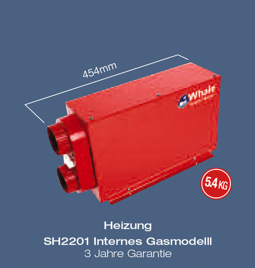 WEBAS Einbau Gasheizung SH2201 - 2 kW
