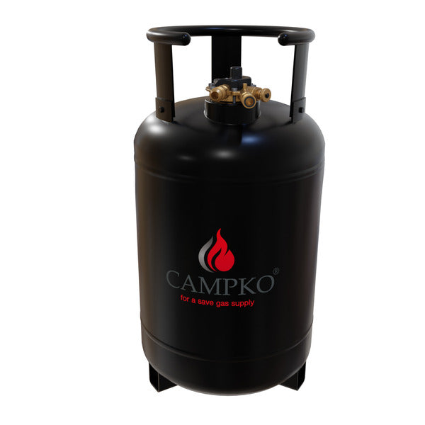 CAMPKO Gastankflasche 30 Liter mit 80% Multiventil (DE)