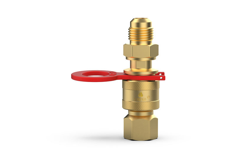 CAMPKO® Schnellkupplung für Gastankflaschen,- 3/4" UNF Gewinde